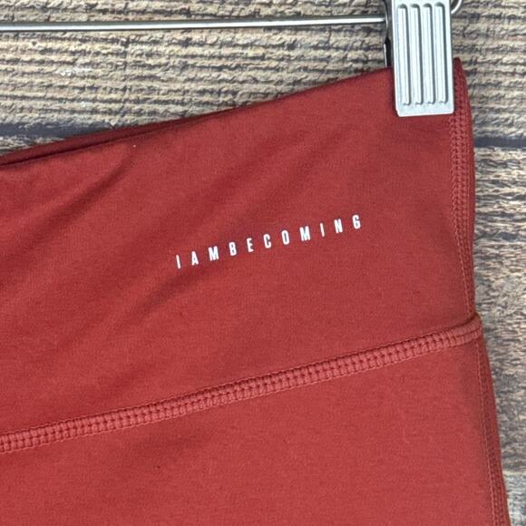 IAB MFG I Am Becoming Flex 5 Inch Bike Shorts Burnt Orange Size Medium 8 - Picture 2 of 6